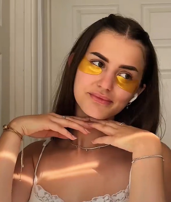 Măști de Ochi cu Aur 24k